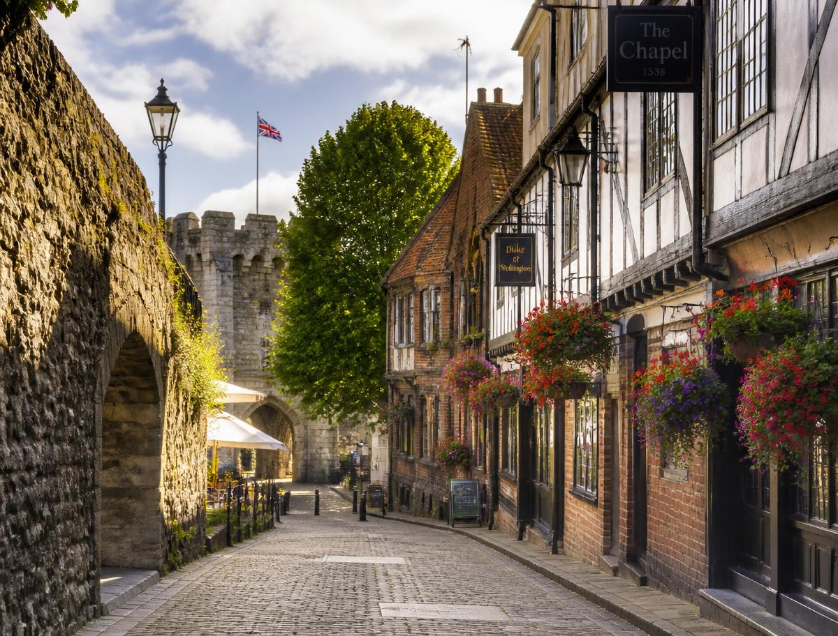 Southampton old town medieval walls and historic quarter